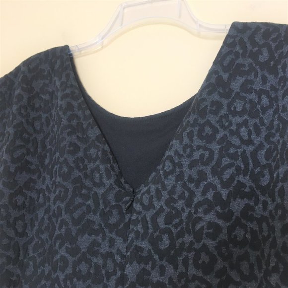 NWT LOFT Leopard Jacquard Animal Print Flare Dress - Picture 8 of 8